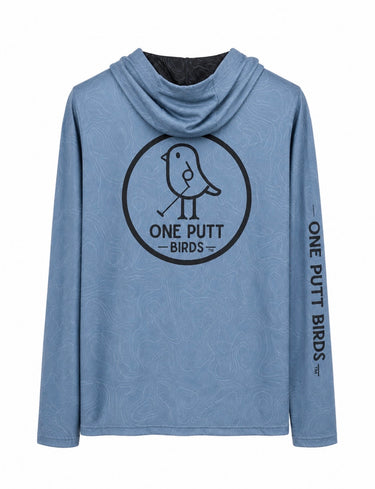 Unisex UPF 50 Hoodie | Slate Topo